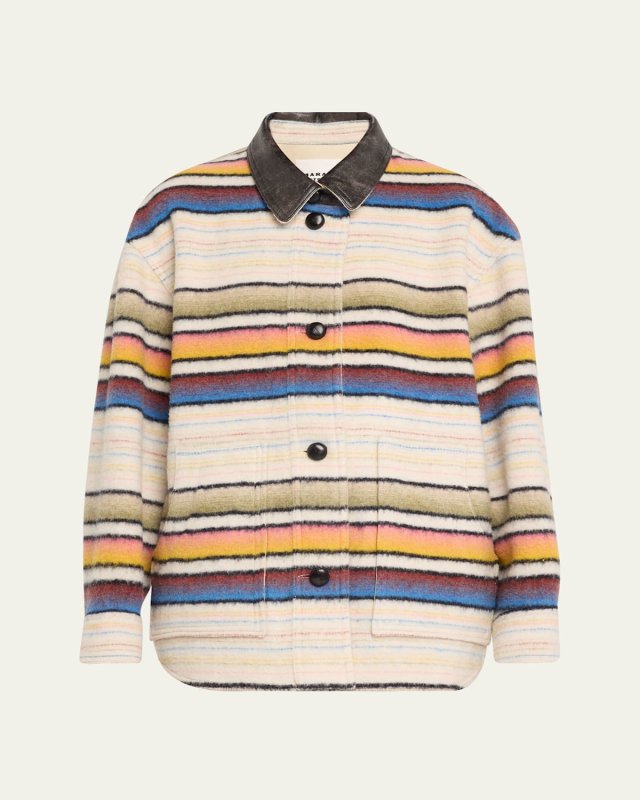 Dayvi Stripe Shirt Jacket